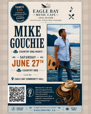 Eagle Bay Music Café Presents Mike Gouchie Eagle Bay Music Café Presents Mike Gouchie